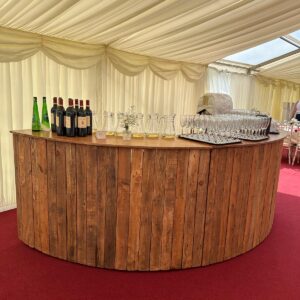 Semi Circular Rustic Bar